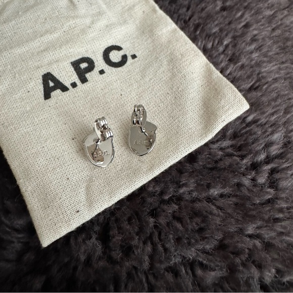 A.P.C. Silver Acorn Earrings - Picture 3 of 5